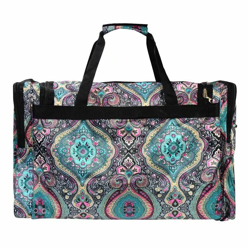 Blue Bohemian Rhapsody Paisley Duffel Bag – Large Travel, Dance & Gym Carry - On - Style For You