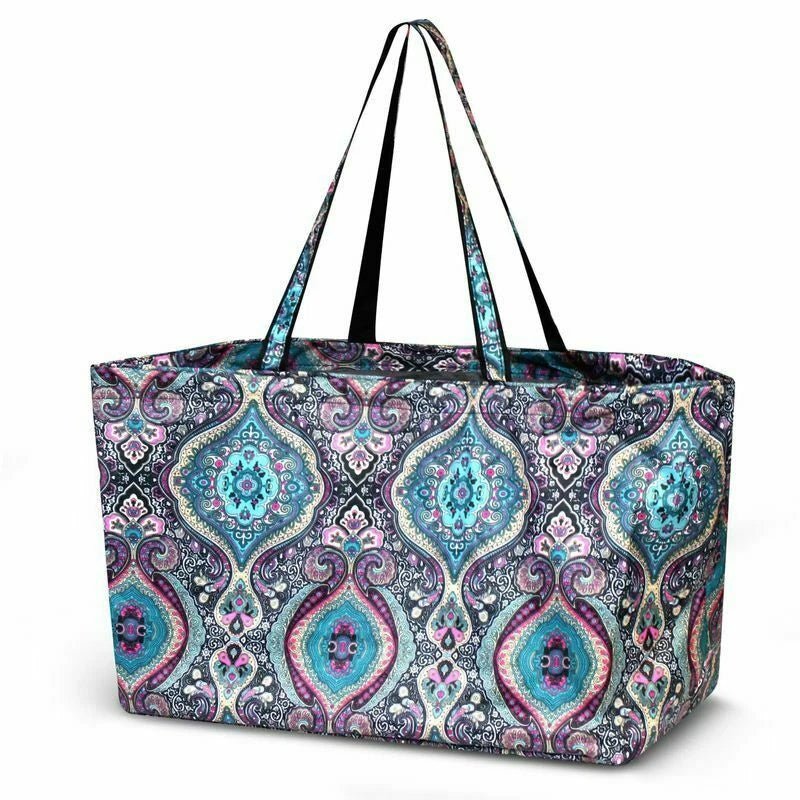 Blue Bohemian Rhapsody Paisley Large Ultimate Utility Tailgate Tote Bag XL All Purpose - Style For You