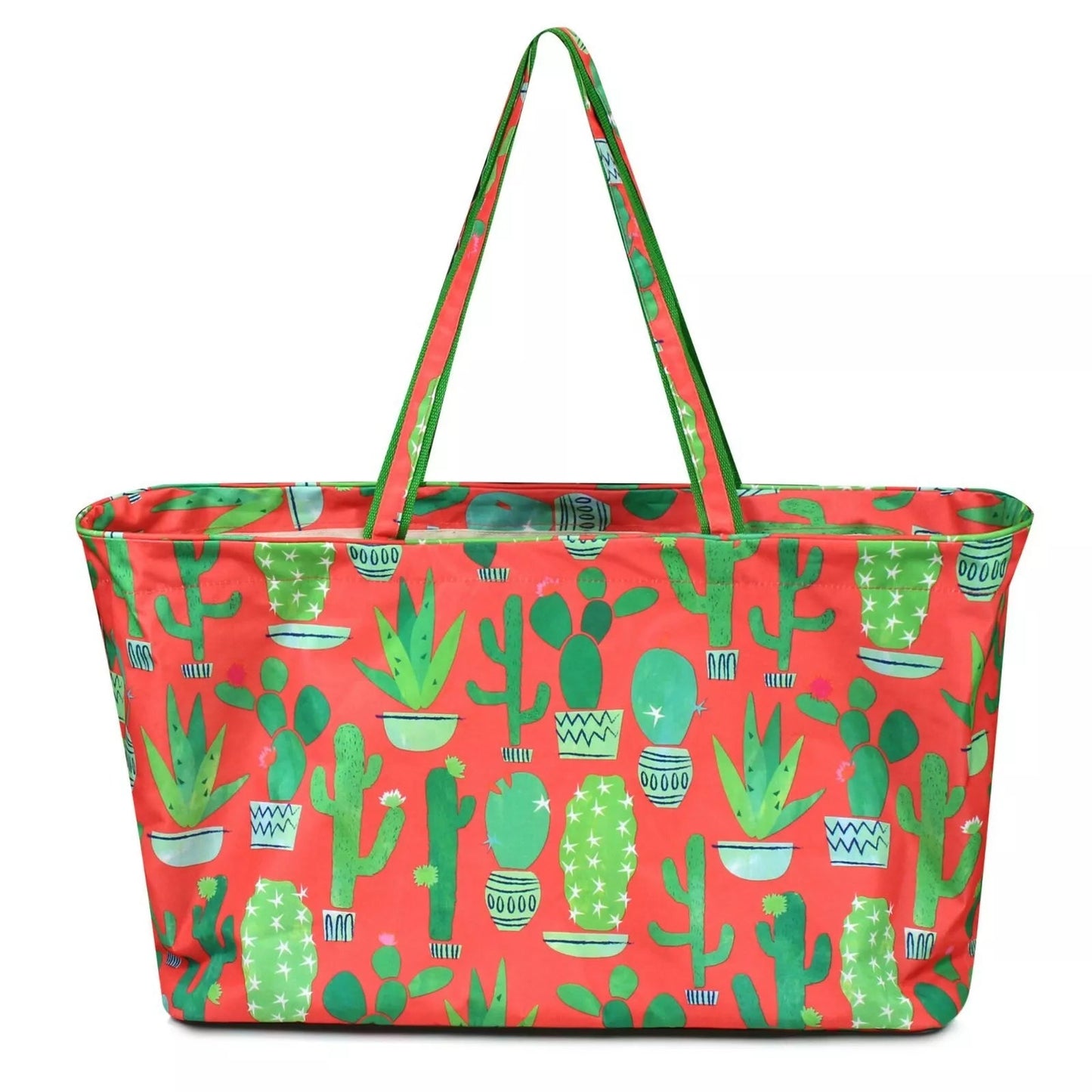 Coral Cactus Succulent Plant Large Ultimate Utility Tailgate Tote Bag XL All Purpose - Style For You