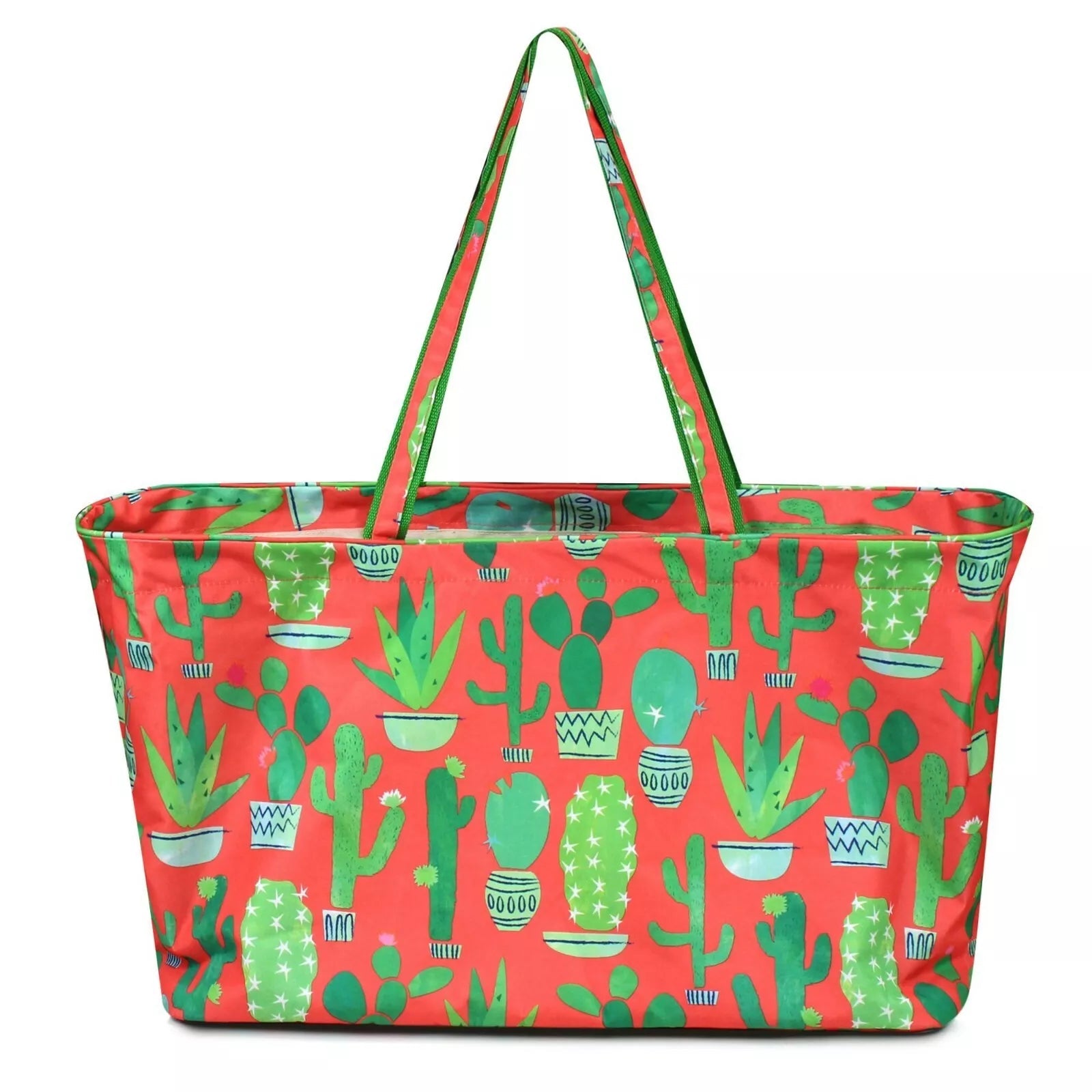 Coral Cactus Succulent Plant Large Ultimate Utility Tailgate Tote Bag XL All Purpose - Style For You