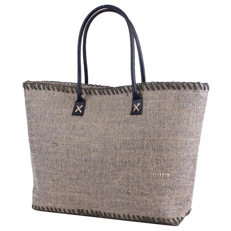 Large Brown Boho Jute Tote – Lightweight Burlap Shoulder Bag - Style For You