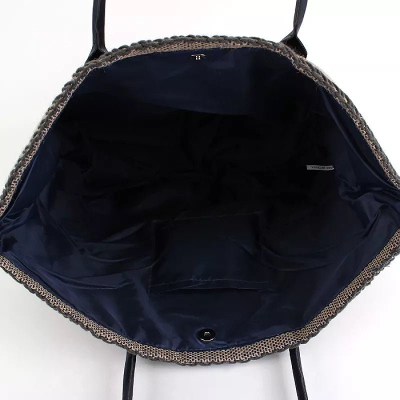 Large Brown Boho Jute Tote – Lightweight Burlap Shoulder Bag - Style For You