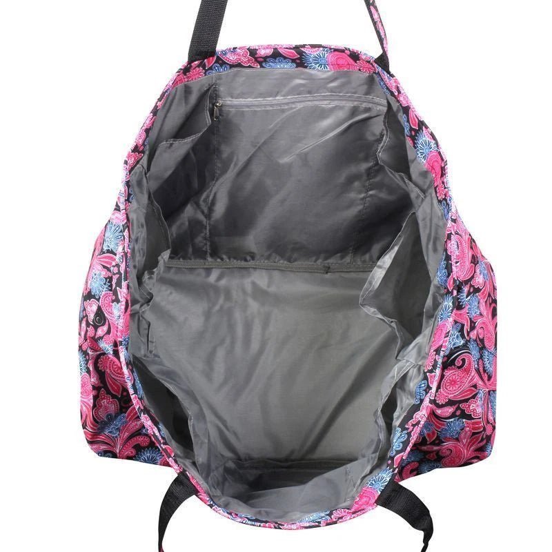 Purple Bohemian Rhapsody Paisley Large Ultimate Utility Tailgate Tote Bag XL All Purpose - Style For You