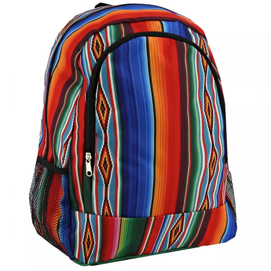 Southwest Serape Large Backpack School & Travel Adjustable Shoulder Strap Bag - Style For You