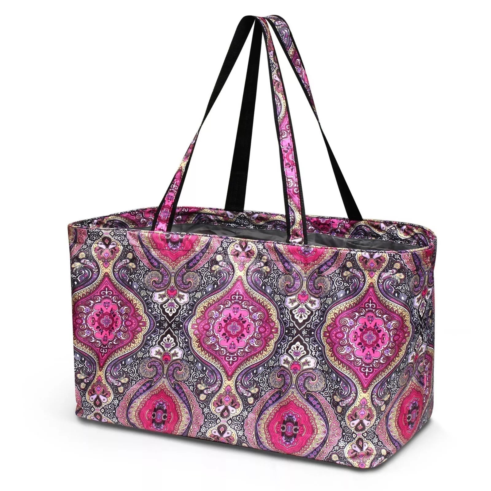 Purple Bohemian Rhapsody Paisley Large Ultimate Utility Tailgate Tote Bag XL All Purpose - Style For You
